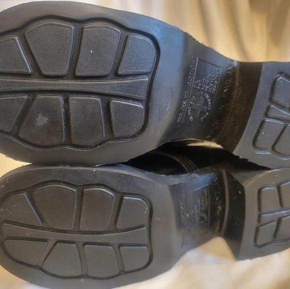 RARE authentic 90s vintage Dr Martens 20 eyelet knee patent leather boots 3/5 - Picture 7 of 16